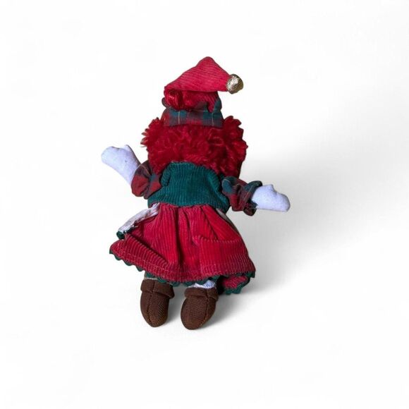 Vtg Raggedy Ann & Andy Christmas Ornaments Fabric Pair Very Fair Condition - Picture 5 of 7